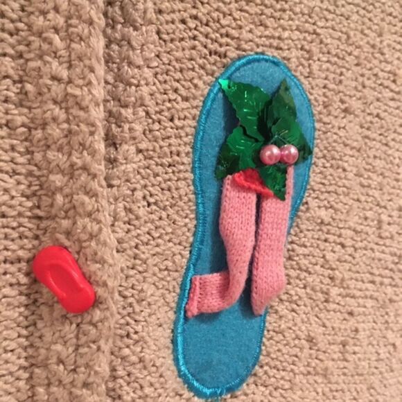 Women’s ‘Flip-Flop’ Patterned BellePointe Vest - Size Large - Picture 4 of 8